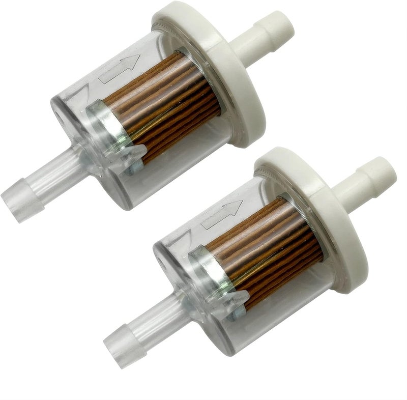 LETAYAR 2-Pack 1/4" Inline Fuel Filter, 40 Micron Replacement for Briggs & Stratton 691035 Kawasaki 49019-0014, Compatible with Lawn Mower, Tractor, Small Engines - Image 1
